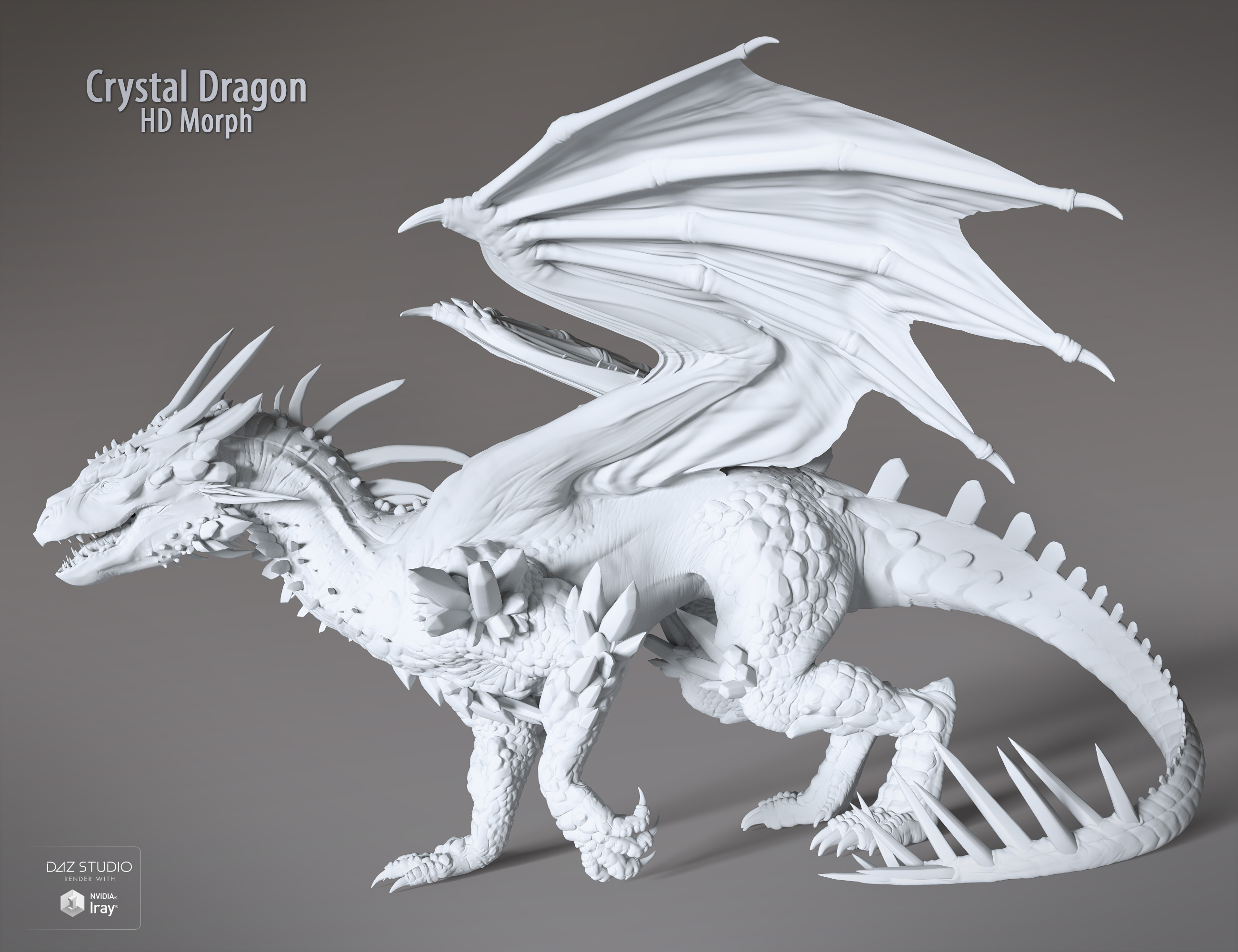 Crystal Dragon for the Daz Dragon 3 by: , 3D Models by Daz 3D