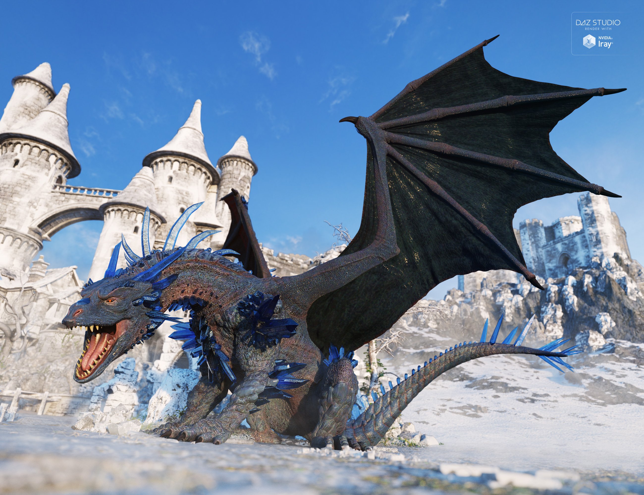 Crystal Dragon for the Daz Dragon 3 Crystal Dragon for the Daz Dragon 3 by: , 3D Models by Daz 3D