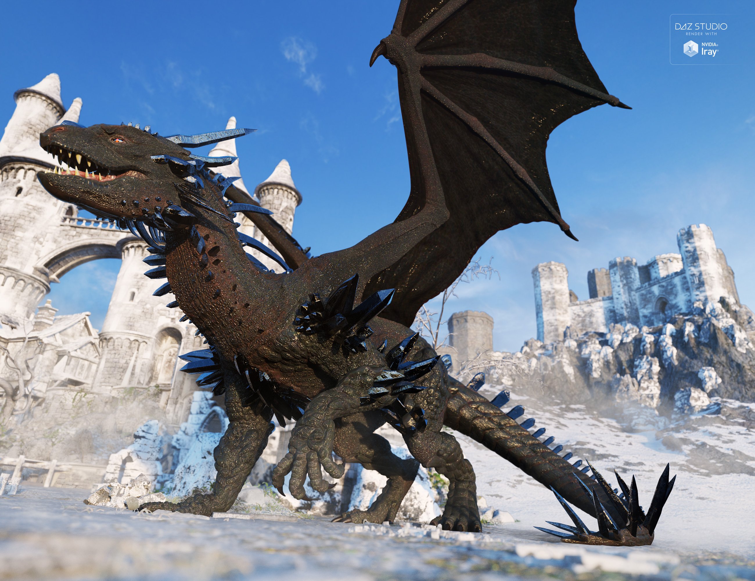Crystal Dragon for the Daz Dragon 3 Crystal Dragon for the Daz Dragon 3 by: , 3D Models by Daz 3D