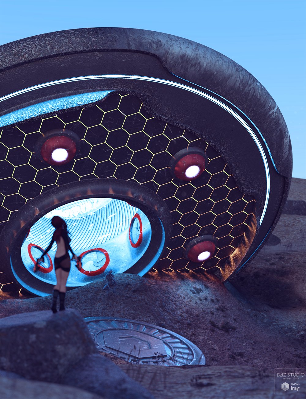 UFO Crash Site UFO Crash Site by: ForbiddenWhispersDavid Brinnen, 3D Models by Daz 3D