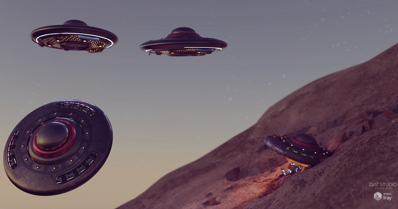 UFO Crash Site by: ForbiddenWhispersDavid Brinnen, 3D Models by Daz 3D