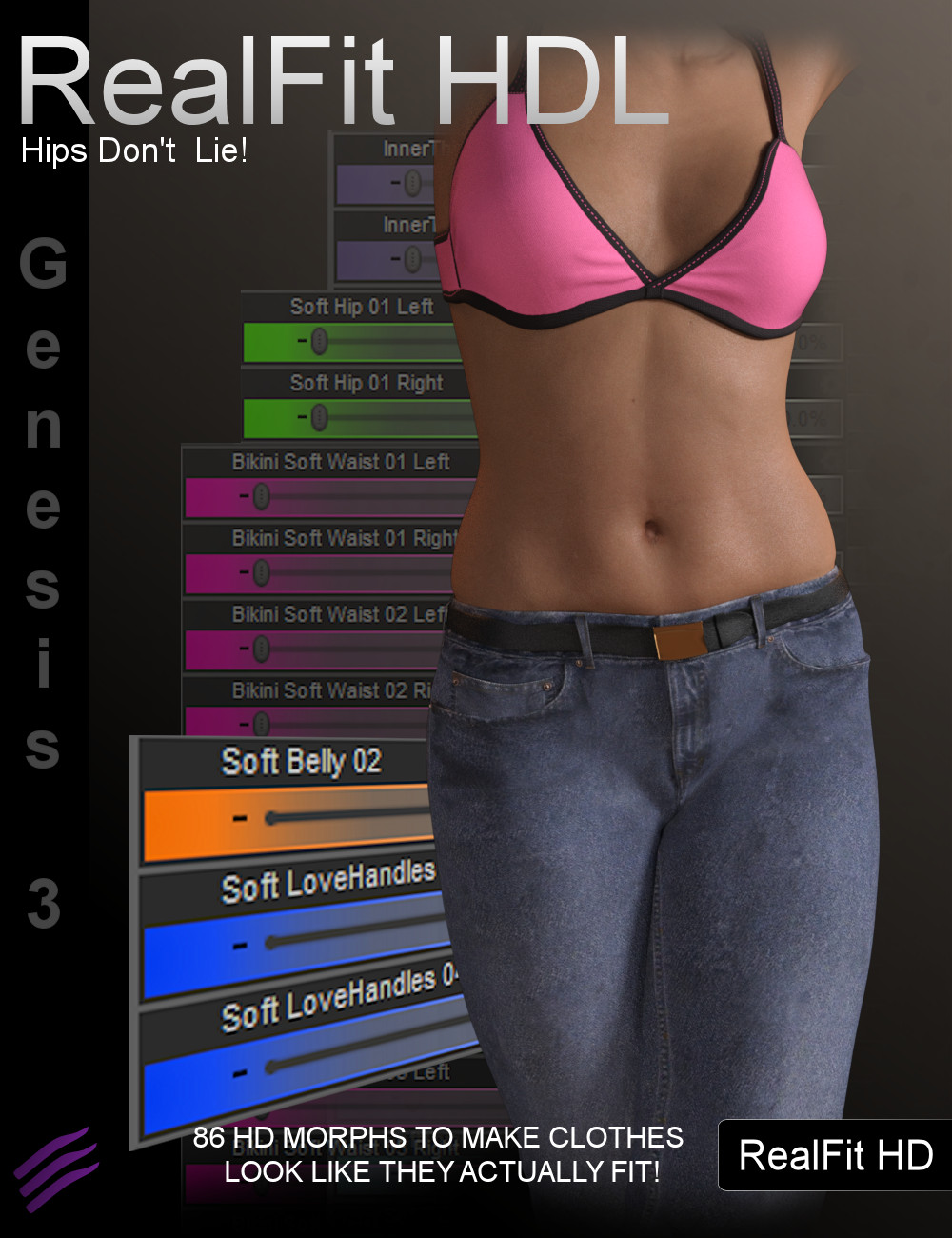 RealFit HDL by: the3dwizard, 3D Models by Daz 3D