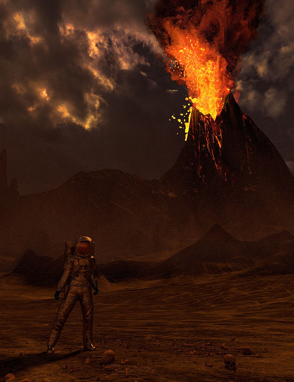 Naurfire Volcano by: Orestes Graphics, 3D Models by Daz 3D