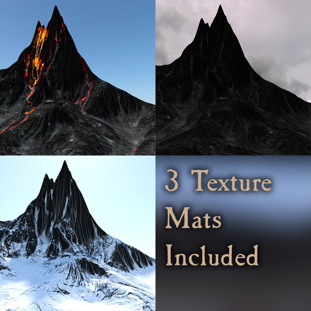 Naurfire Volcano by: Orestes Graphics, 3D Models by Daz 3D