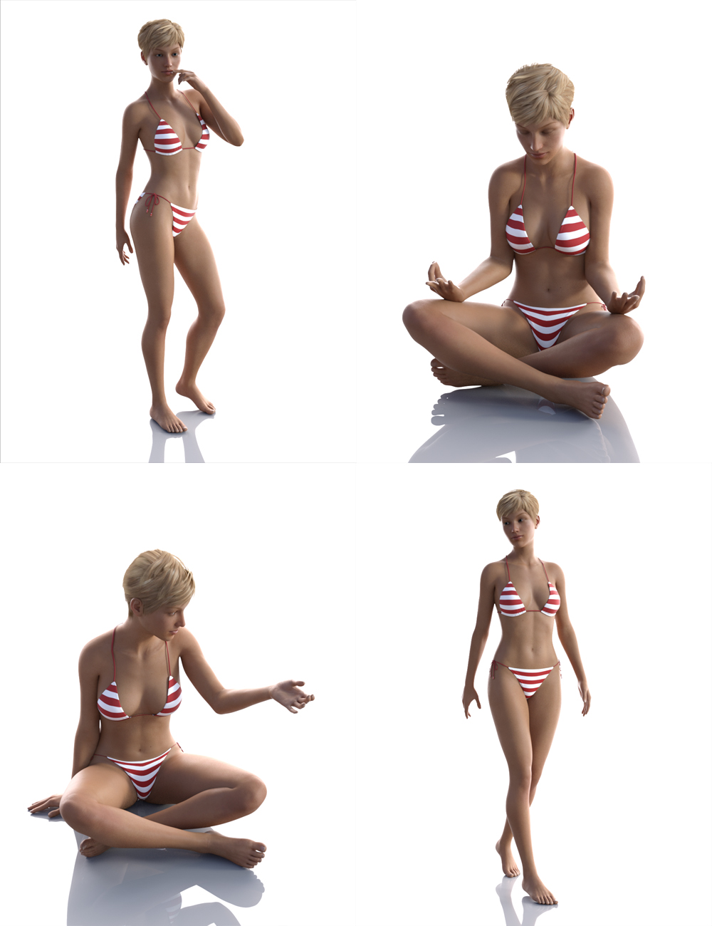 Everyday Poses for Genesis 8 Female(s) by: Muscleman, 3D Models by Daz 3D