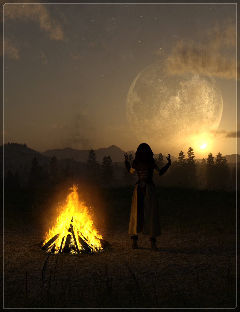 Easy Environments: Witchcraft: Eclipse by: Flipmode, 3D Models by Daz 3D