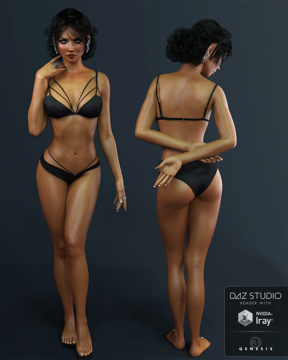 Tasi for Genesis 3 Female by: TwiztedMetal, 3D Models by Daz 3D