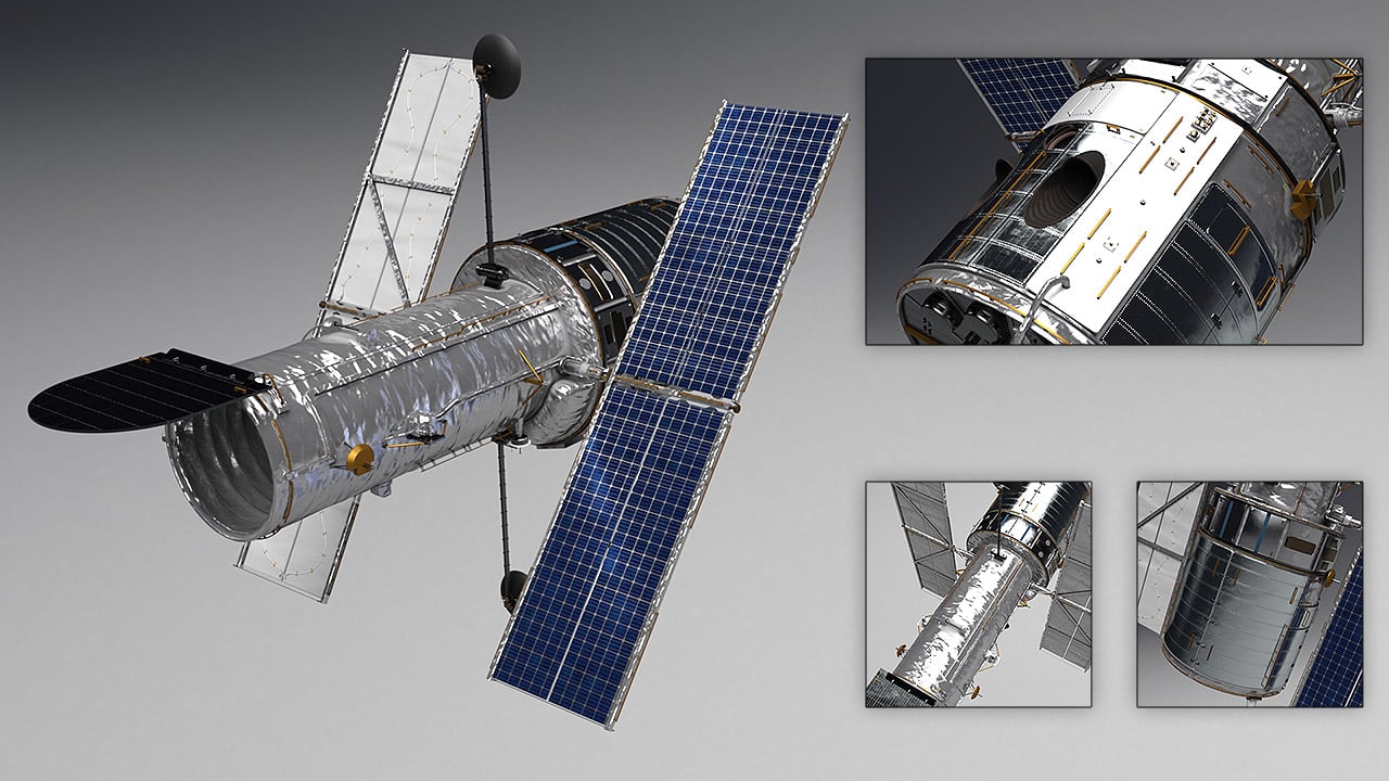 HST Space Telescope by: Mely3D, 3D Models by Daz 3D