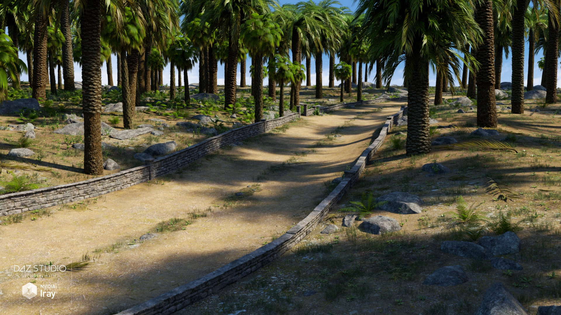 Palm Road Palm Road by: Andrey Pestryakov, 3D Models by Daz 3D
