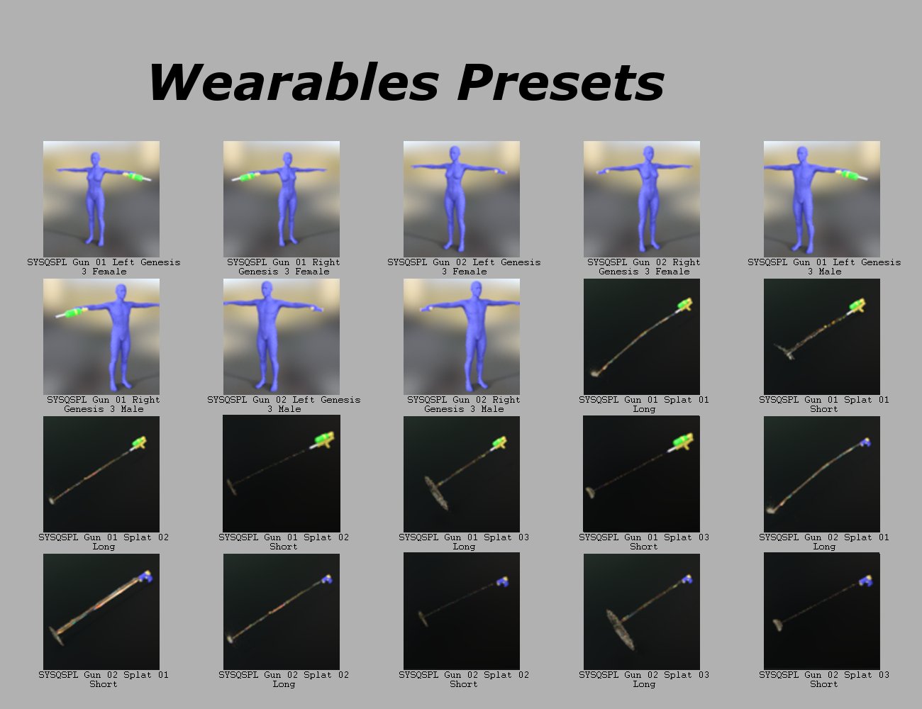 SY Squirts Splats and Splashes Iray SY Squirts Splats and Splashes Iray by: Sickleyield, 3D Models by Daz 3D