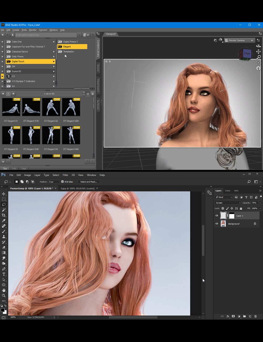 Rendering Female Faces In Daz Studio Rendering Female Faces In Daz Studio by: Dreamlight, 3D Models by Daz 3D