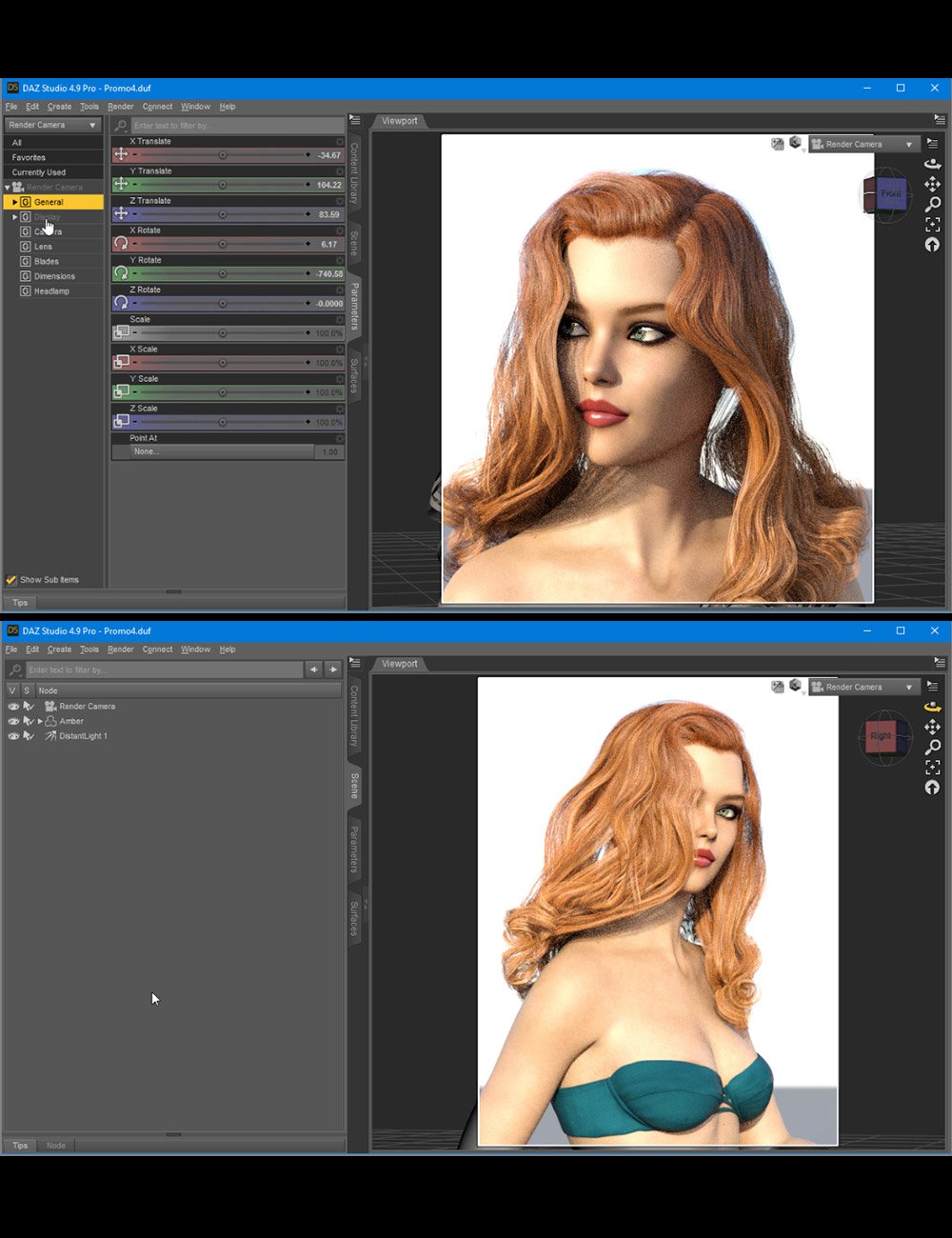 Rendering Female Faces In Daz Studio by: Dreamlight, 3D Models by Daz 3D