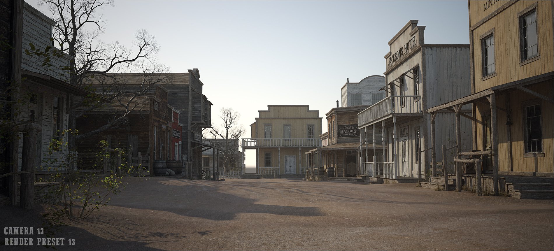 The Streets Of The Wild West | Daz 3D