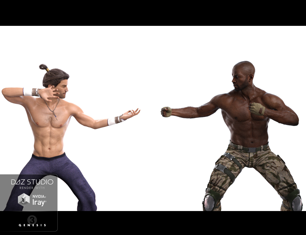 First Warrior Poses for Genesis 3 Male(s) by: Muscleman, 3D Models by Daz 3D