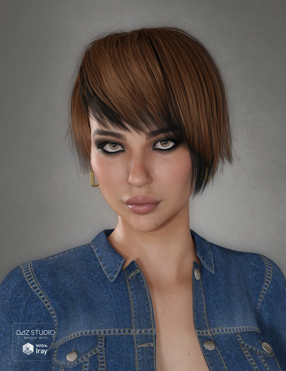 Duffy Hair for Genesis 3 and 8 Female(s) by: SWAM, 3D Models by Daz 3D