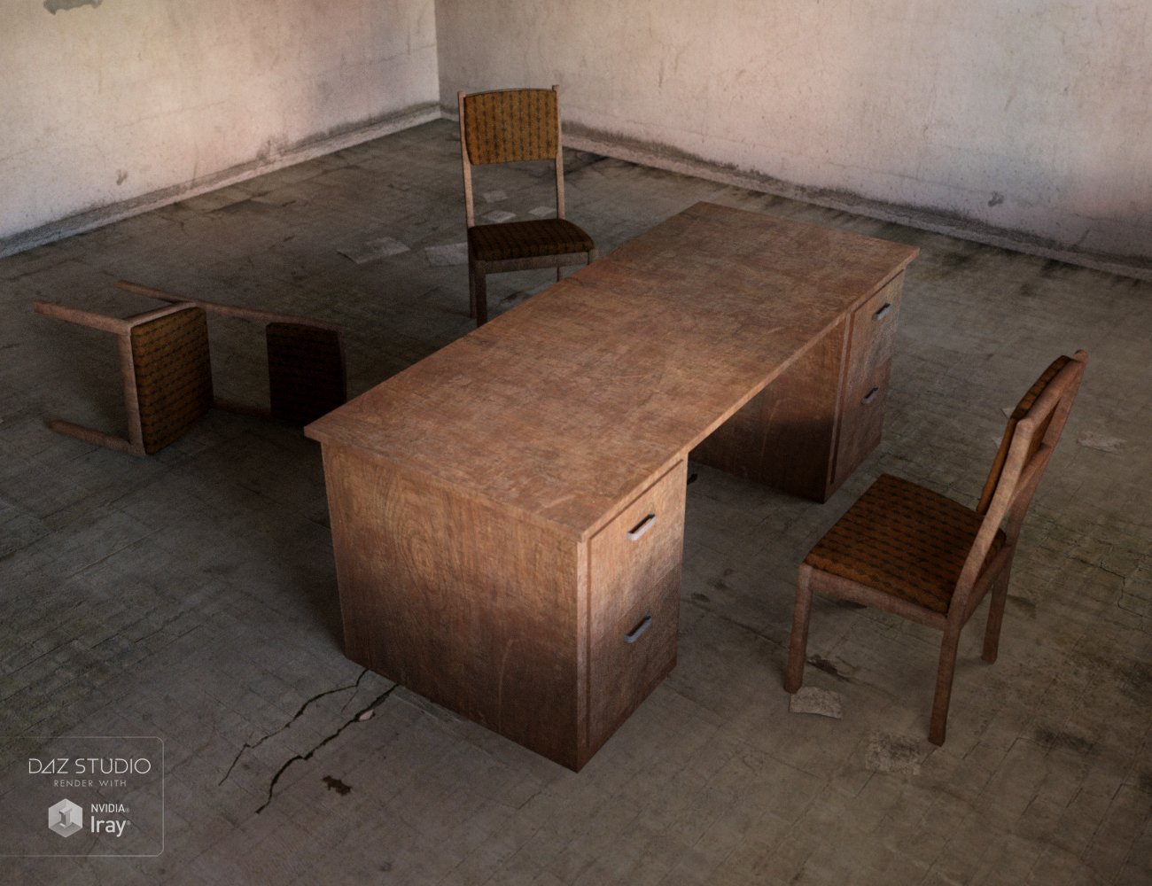 Old Industrial Office Room by: , 3D Models by Daz 3D