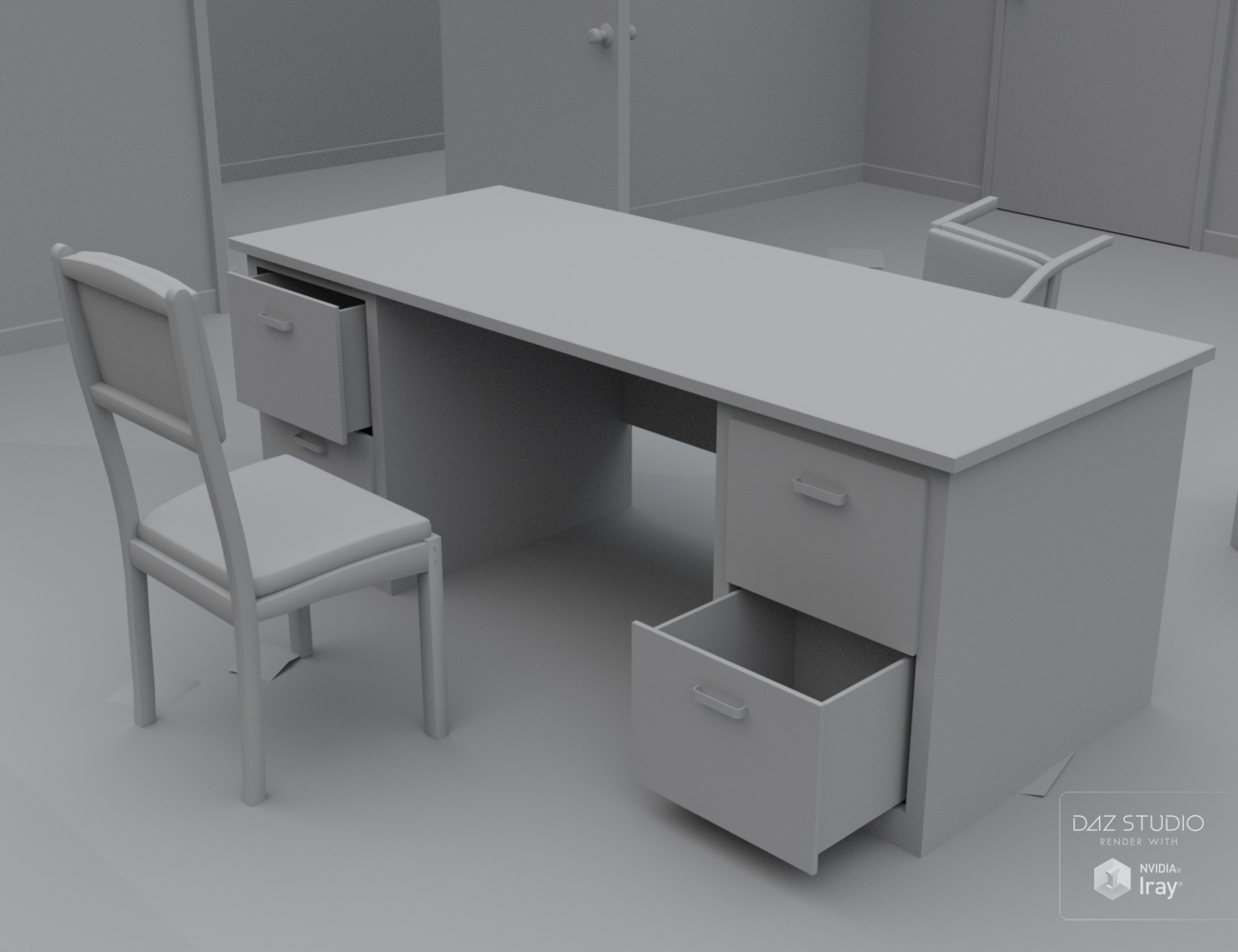 Old Industrial Office Room Old Industrial Office Room by: , 3D Models by Daz 3D