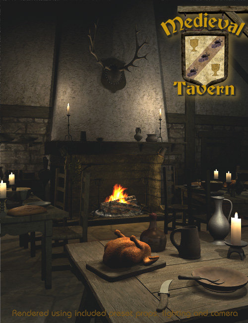 Medieval Tavern by: Faveral, 3D Models by Daz 3D