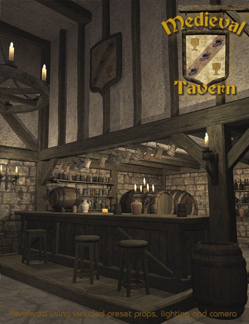 Medieval Tavern Medieval Tavern by: Faveral, 3D Models by Daz 3D