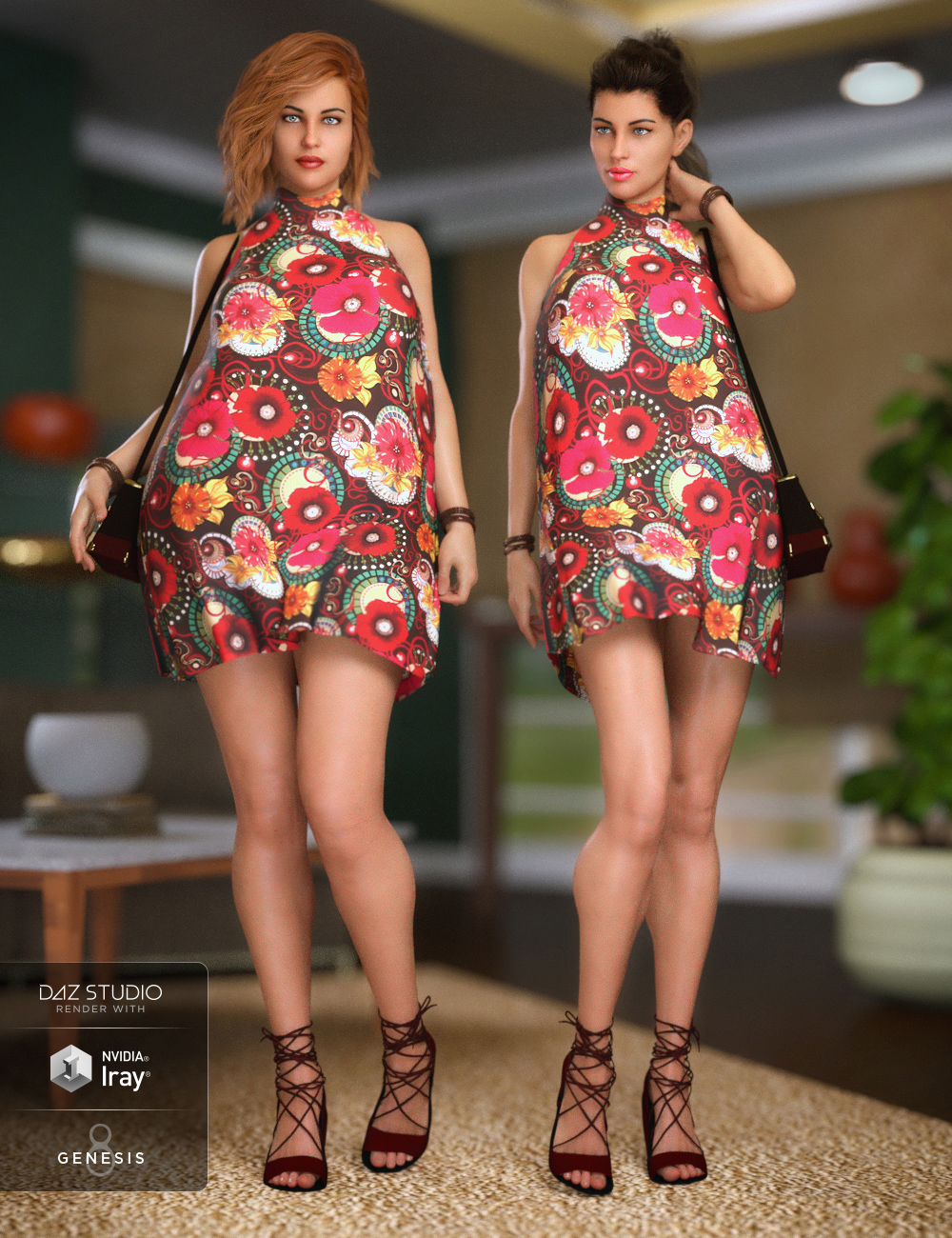 Midnight Swing Outfit for Genesis 8 Female(s) by: Anna BenjaminBarbara Brundon, 3D Models by Daz 3D
