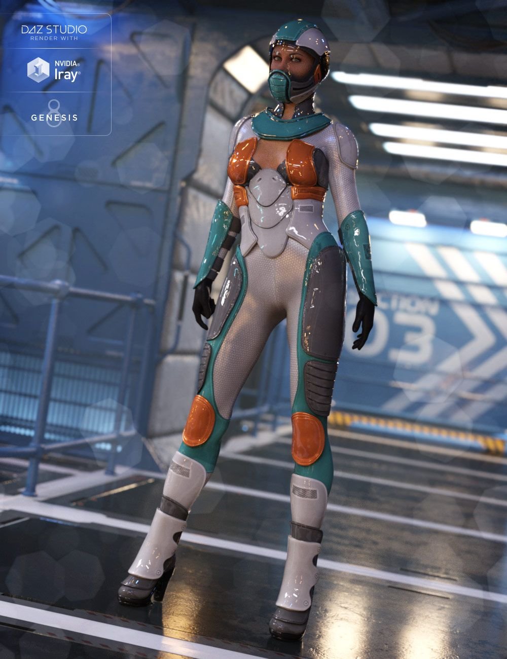 Andromeda Sci-Fi Outfit for Genesis 8 Female(s) Andromeda Sci-Fi Outfit for Genesis 8 Female(s) by: DemianYura, 3D Models by Daz 3D