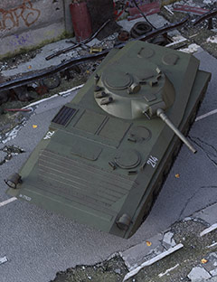 Light Battle Tank Light Battle Tank by: ile-avalon, 3D Models by Daz 3D