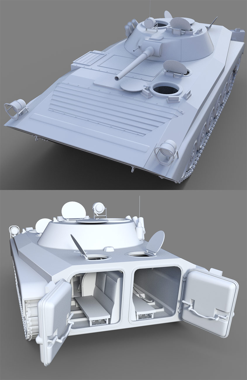 Light Battle Tank by: ile-avalon, 3D Models by Daz 3D