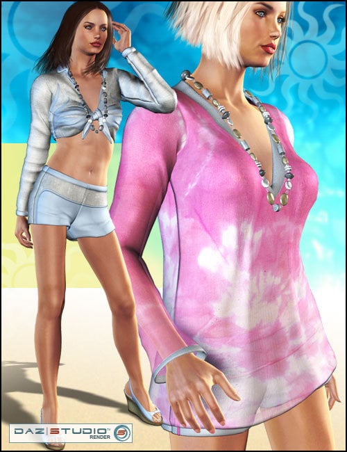 V3 Day at the Beach by: Lourdesoutoftouch, 3D Models by Daz 3D