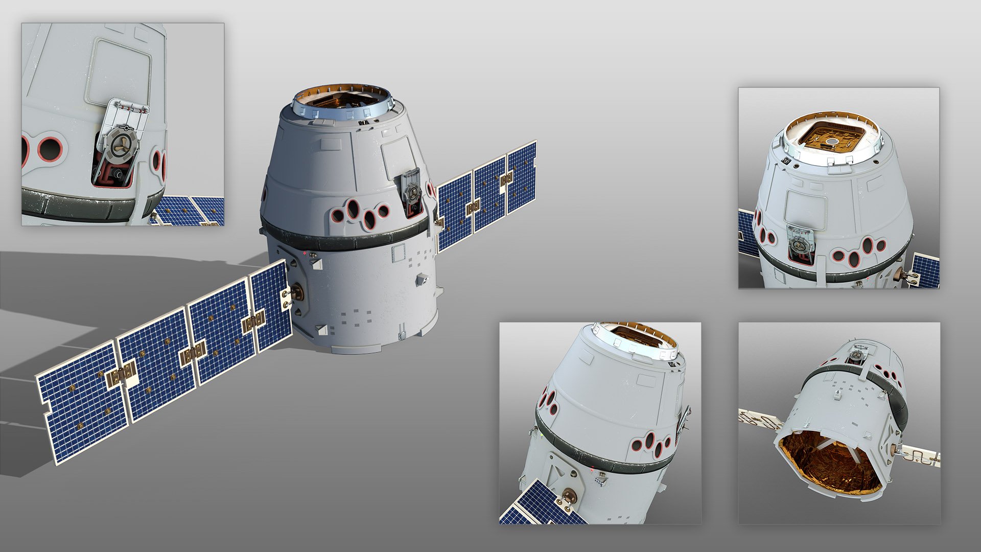 Space Satellite by: Mely3D, 3D Models by Daz 3D