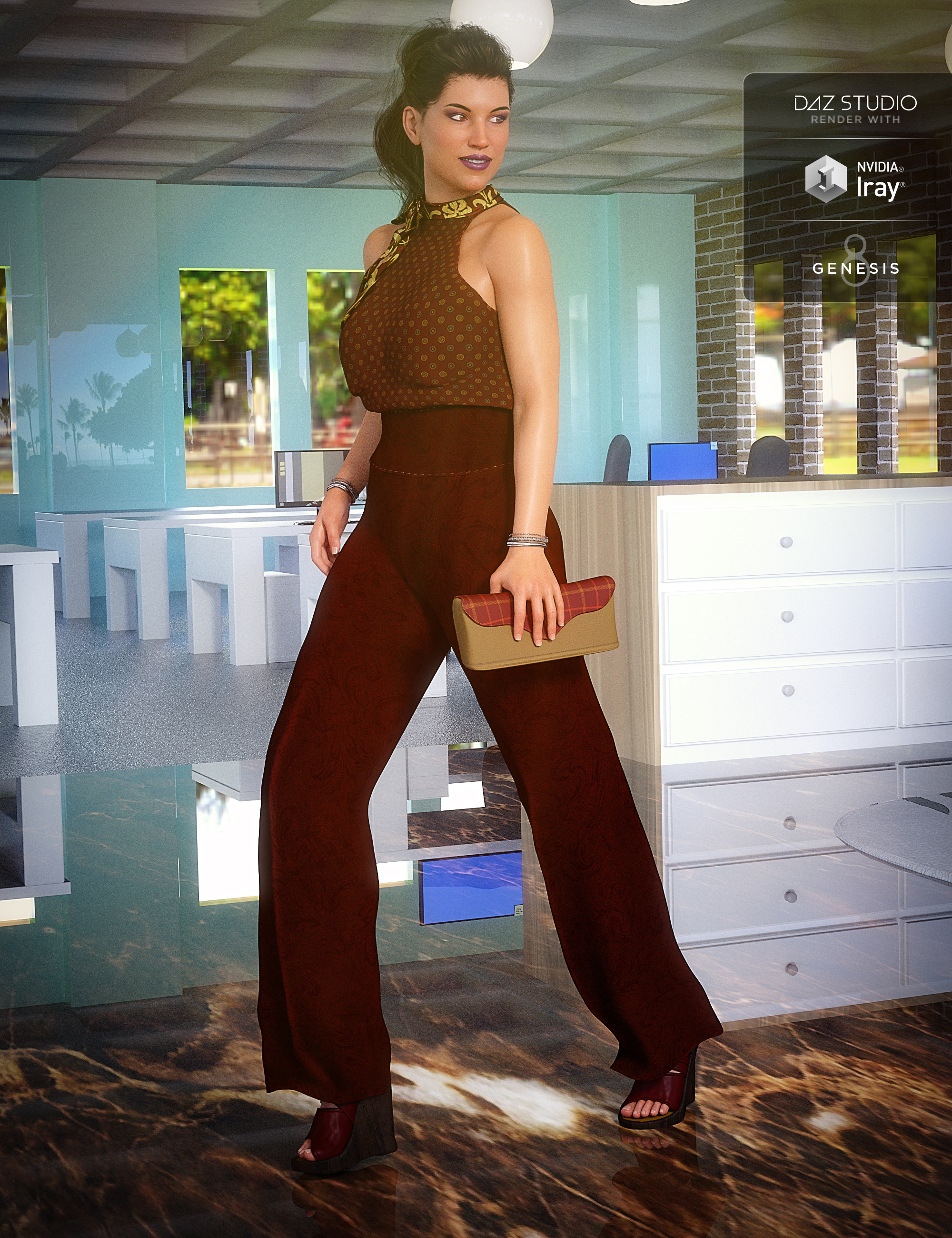 Classic Office Outfit Textures by: Anna Benjamin, 3D Models by Daz 3D