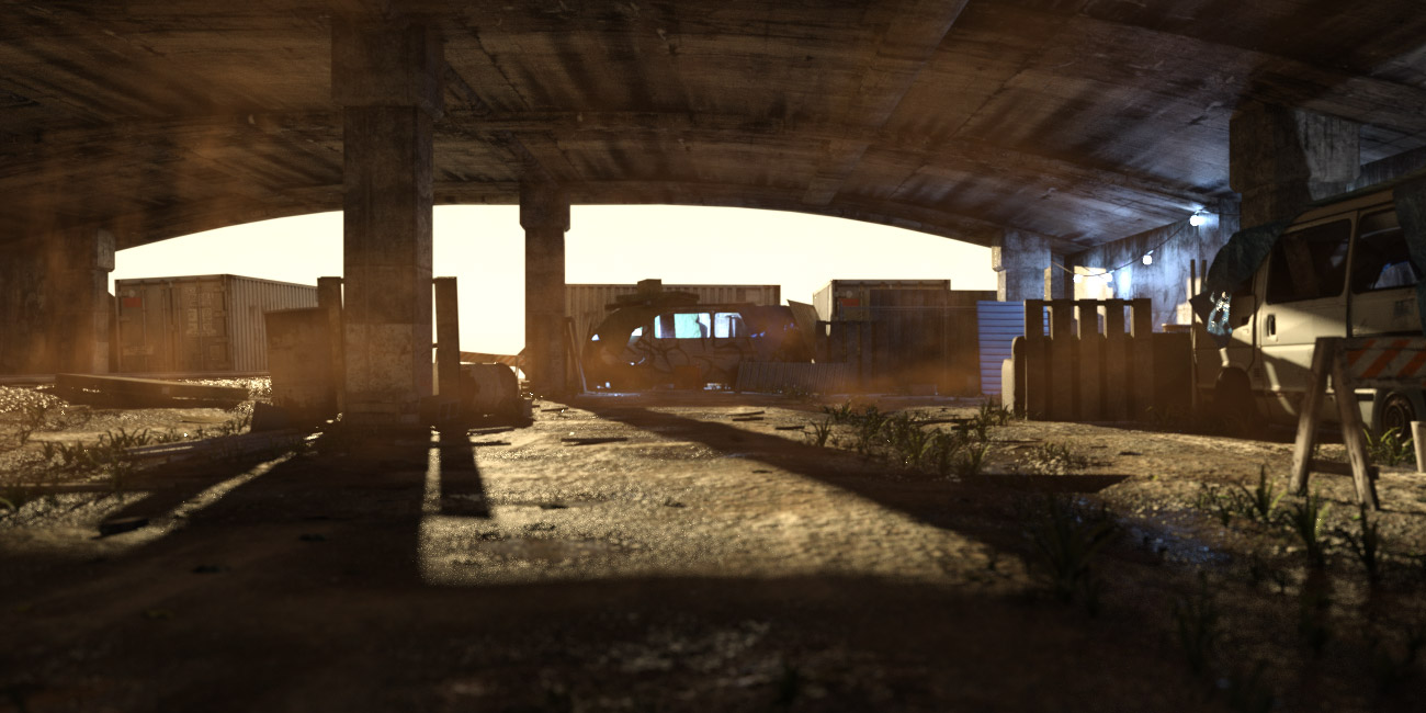 Under The Overpass Iray Lights by: Dreamlight, 3D Models by Daz 3D