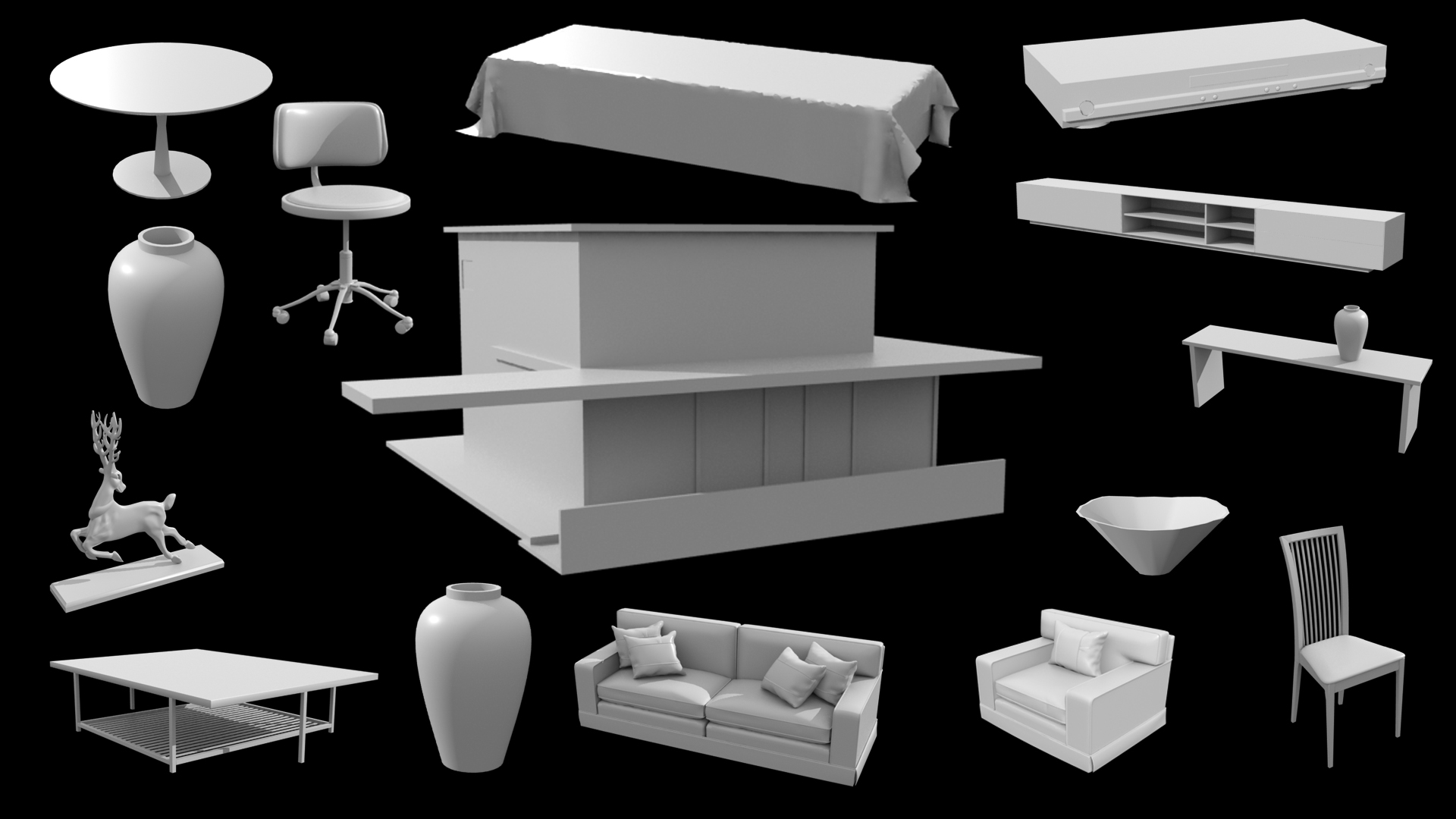 Luxury Living by: Tesla3dCorp, 3D Models by Daz 3D