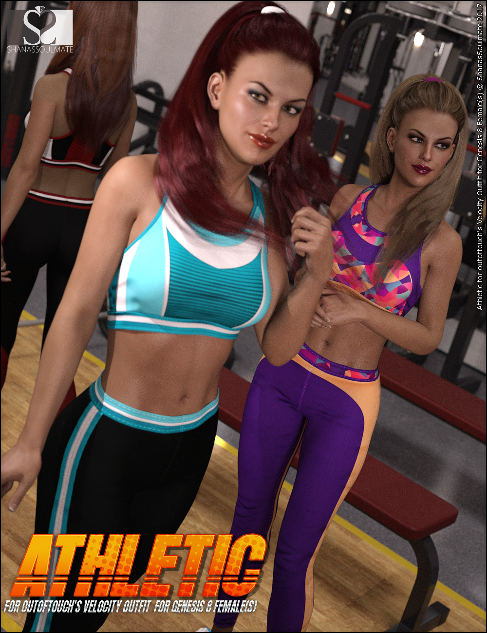 Velocity Outfit Athletic Textures Velocity Outfit Athletic Textures by: ShanasSoulmate, 3D Models by Daz 3D