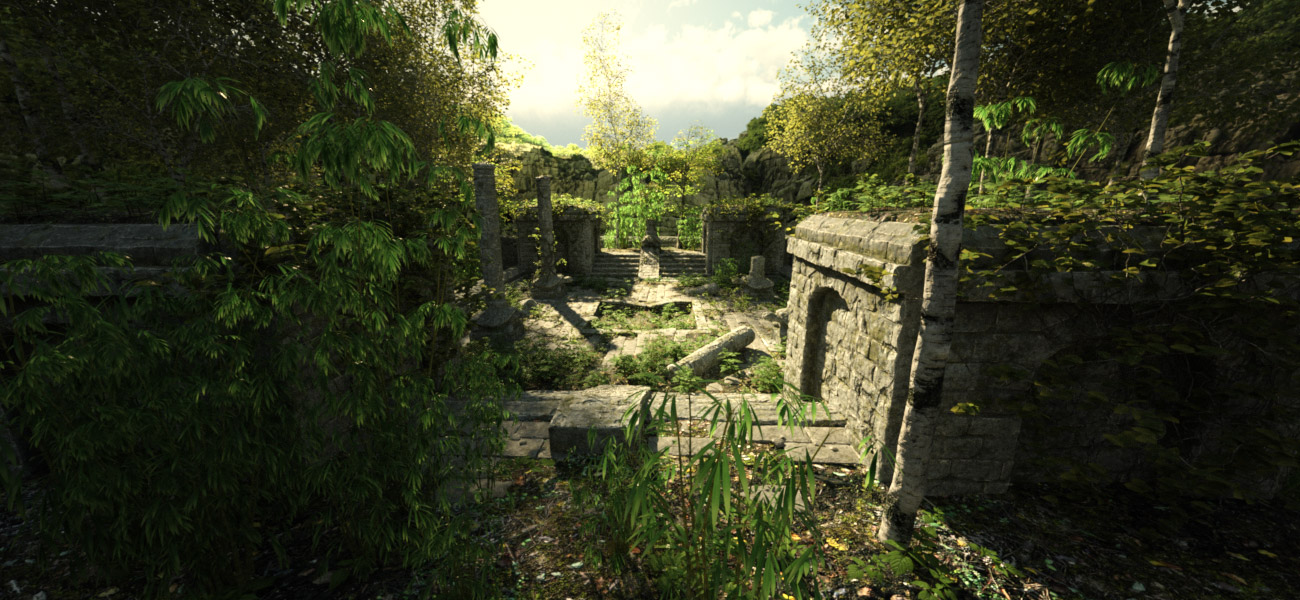 Abandoned Temple Iray Lights by: Dreamlight, 3D Models by Daz 3D