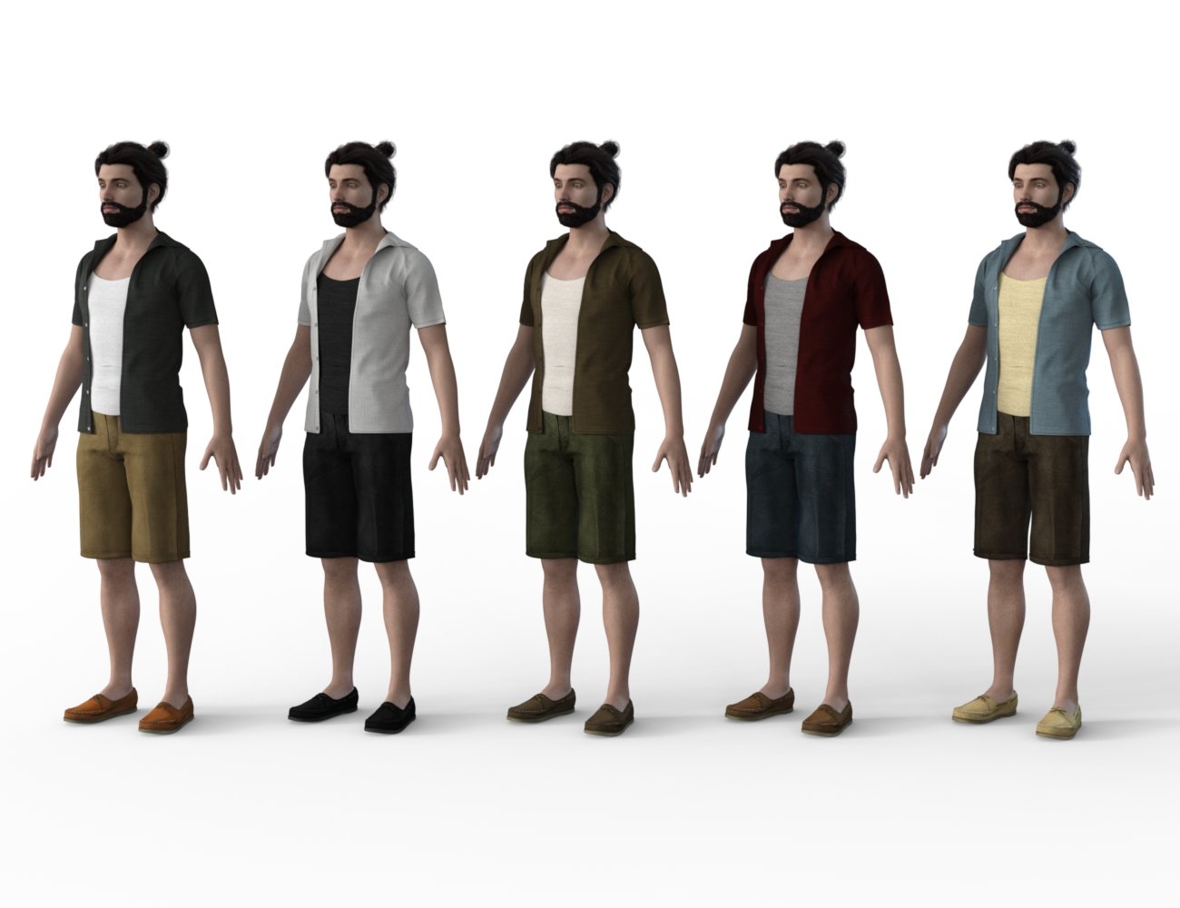 FBX- Base Male Casual Heat Outfit by: Paleo, 3D Models by Daz 3D