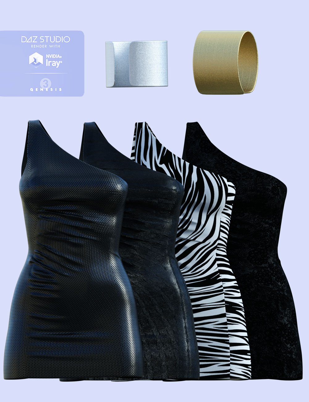 H&C Club Dress C for Genesis 3 Female(s) by: IH Kang, 3D Models by Daz 3D