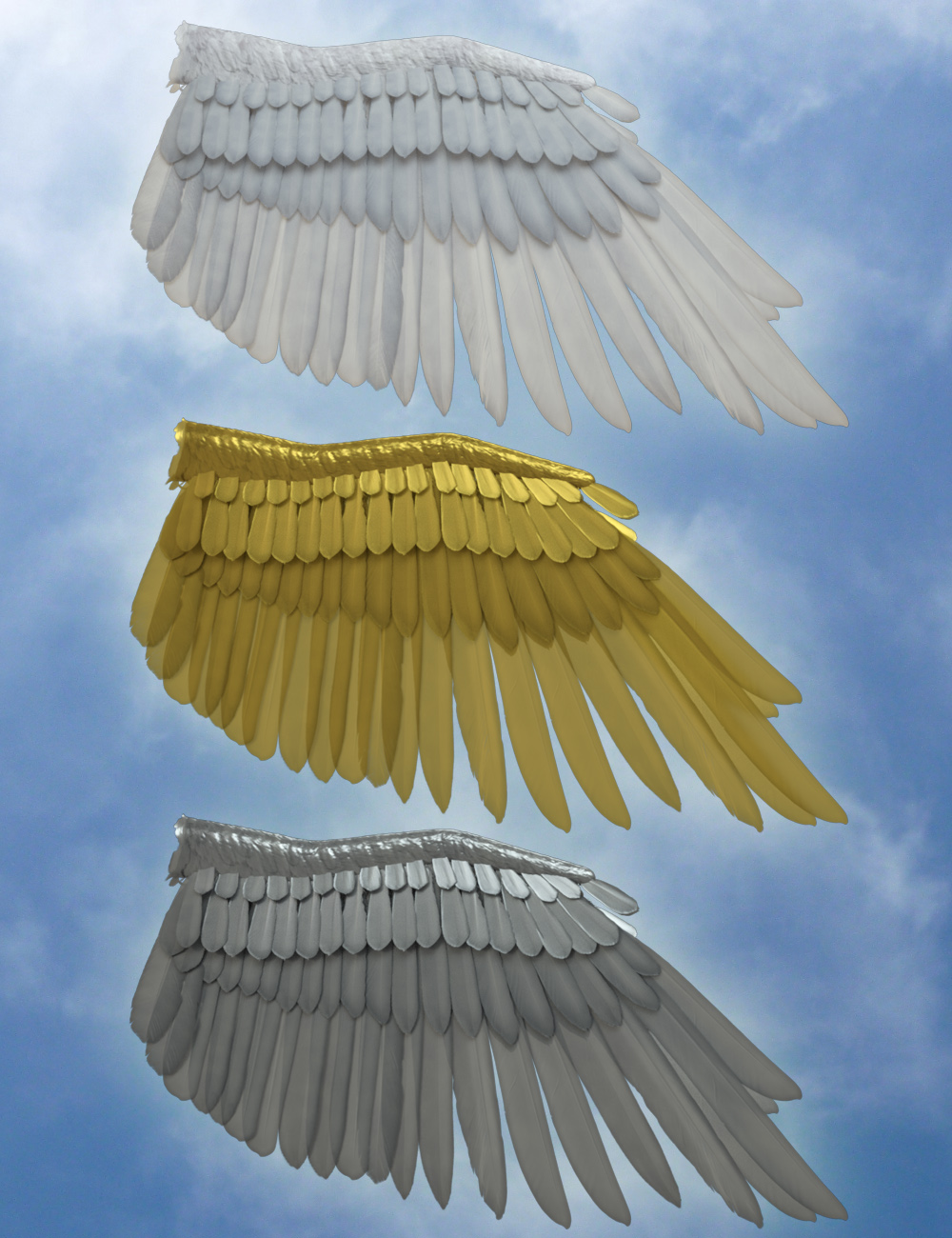 Seraphim Wings for Genesis 8 Female by: RawArt, 3D Models by Daz 3D