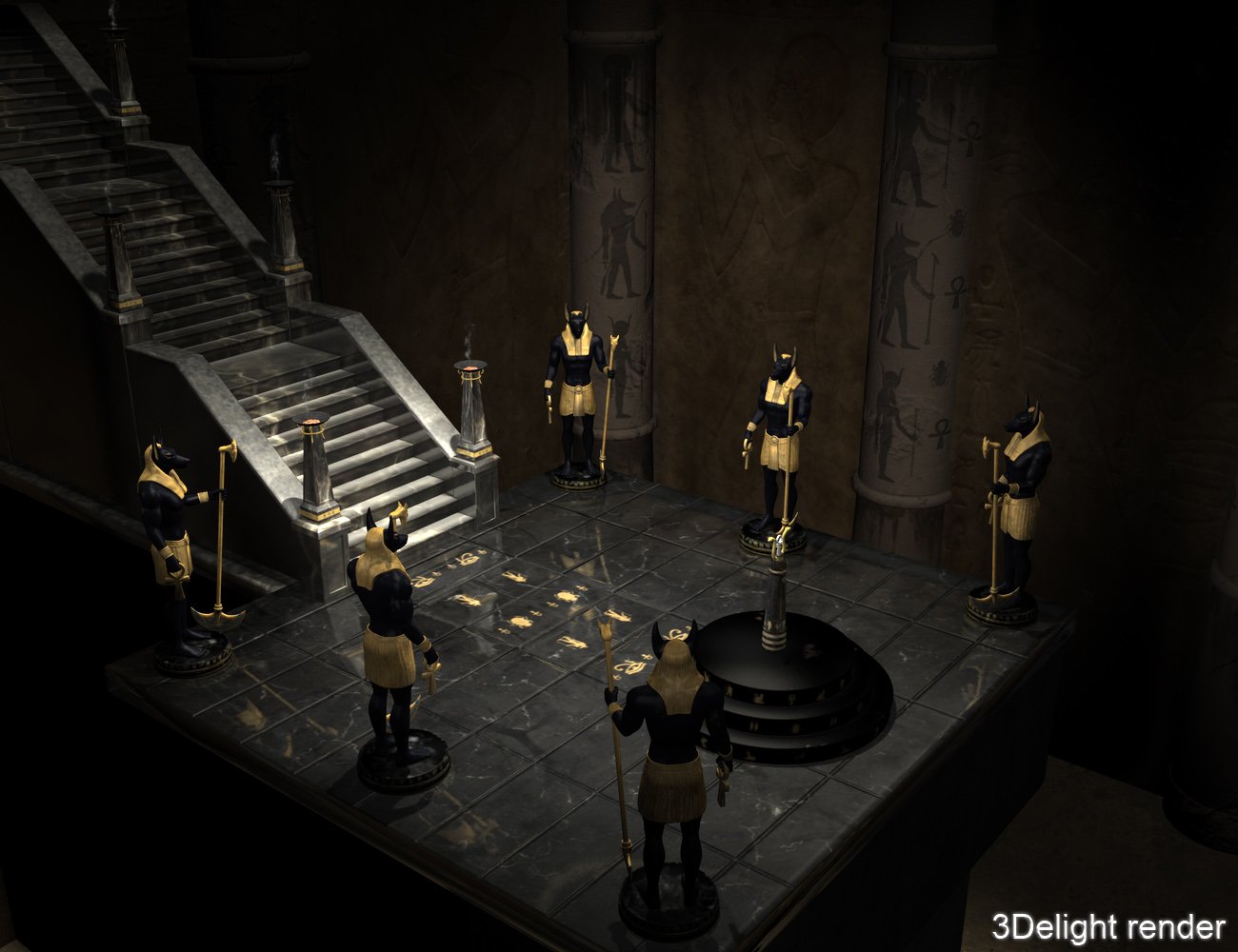 The Temple of Anubis by: Wicked Creations, 3D Models by Daz 3D