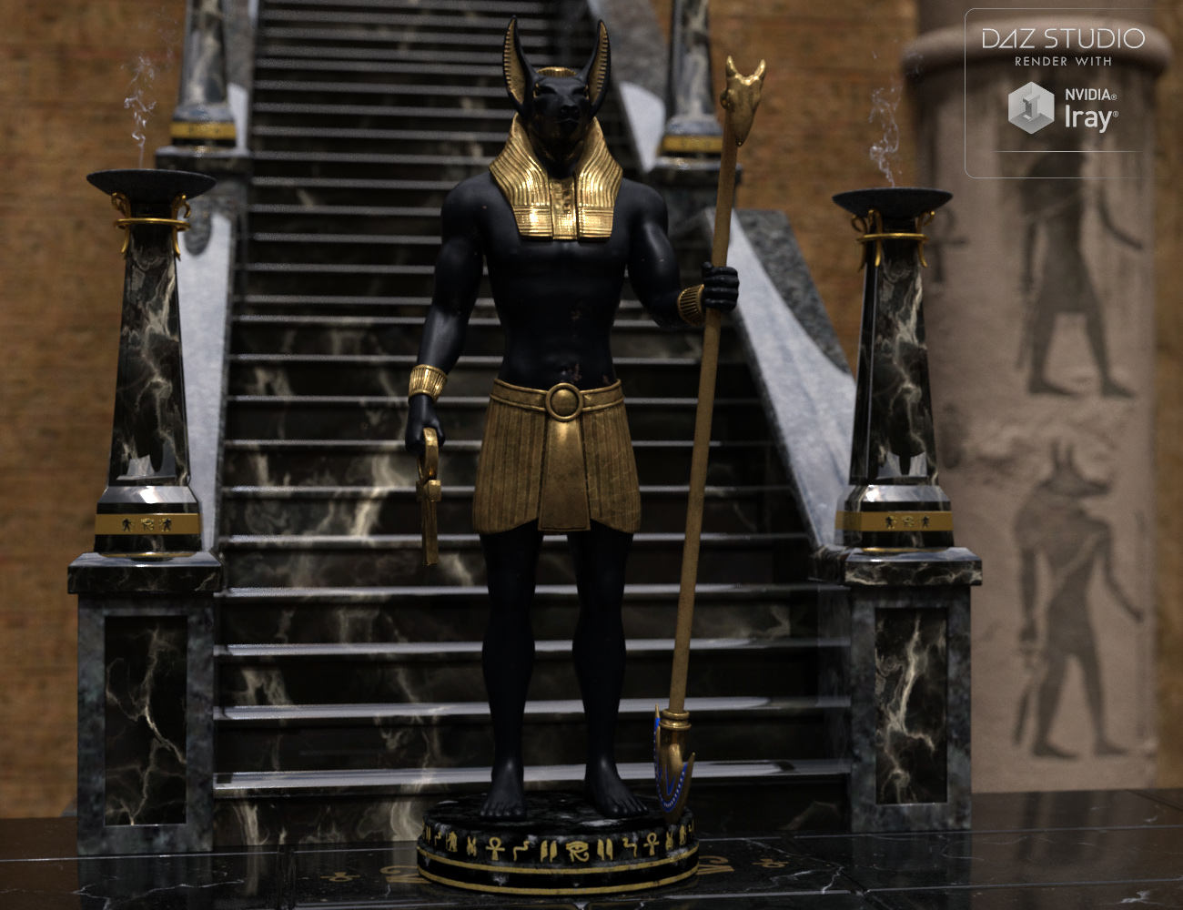 The Temple of Anubis by: Wicked Creations, 3D Models by Daz 3D