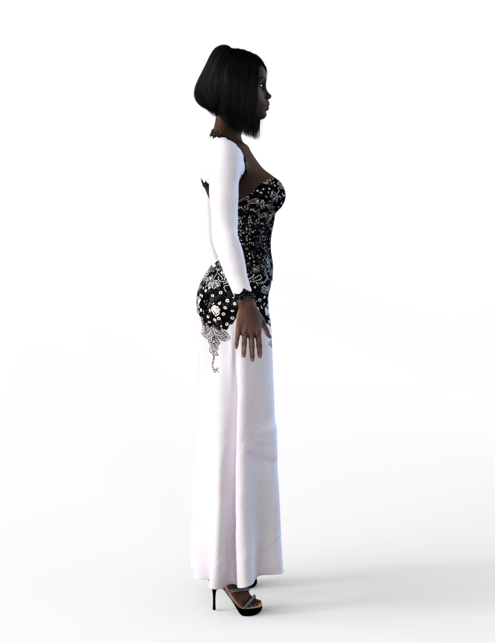FBX- Lynsey Corset Dress by: Paleo, 3D Models by Daz 3D