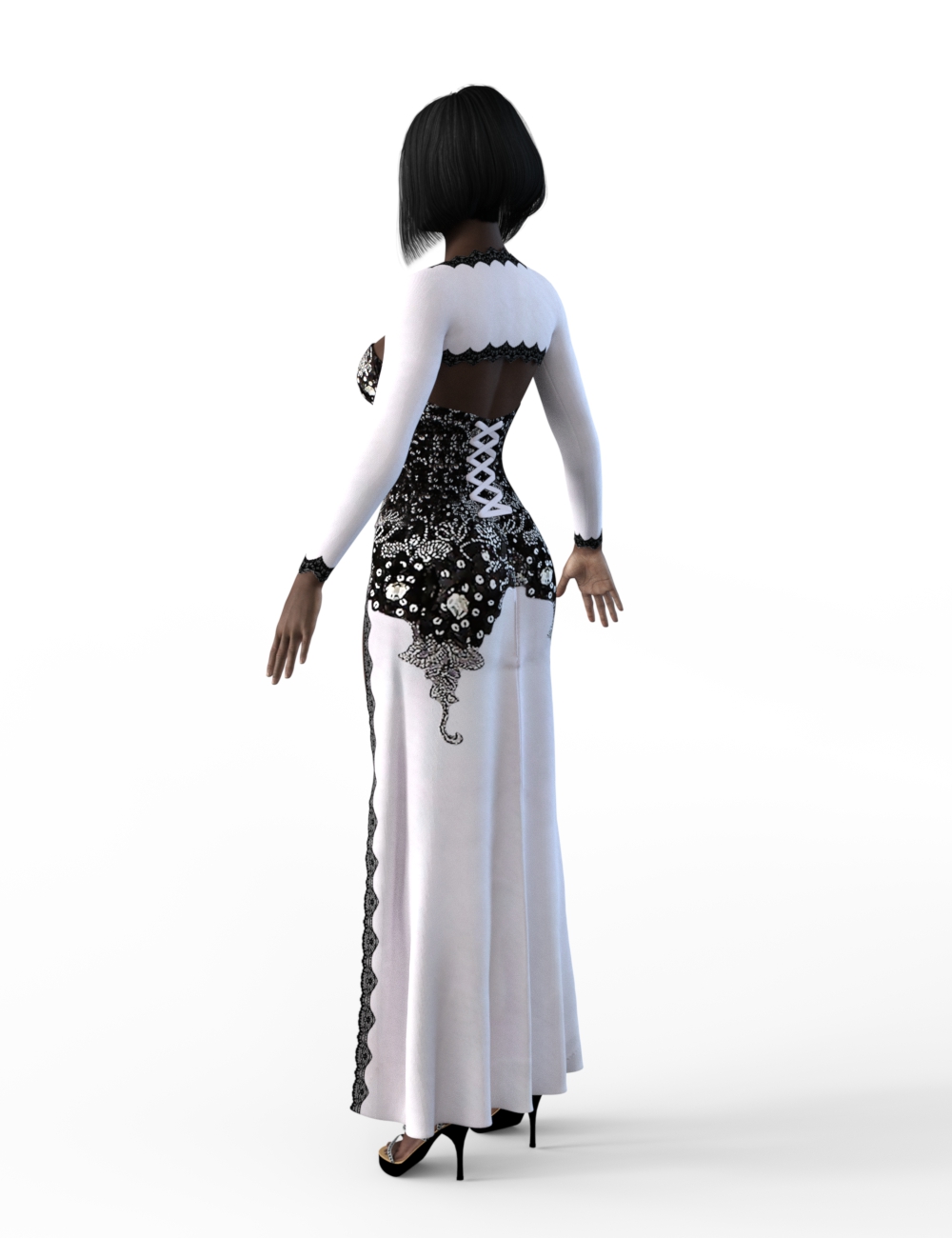FBX- Lynsey Corset Dress by: Paleo, 3D Models by Daz 3D