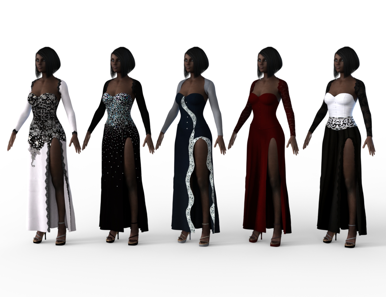 FBX- Lynsey Corset Dress FBX- Lynsey Corset Dress by: Paleo, 3D Models by Daz 3D