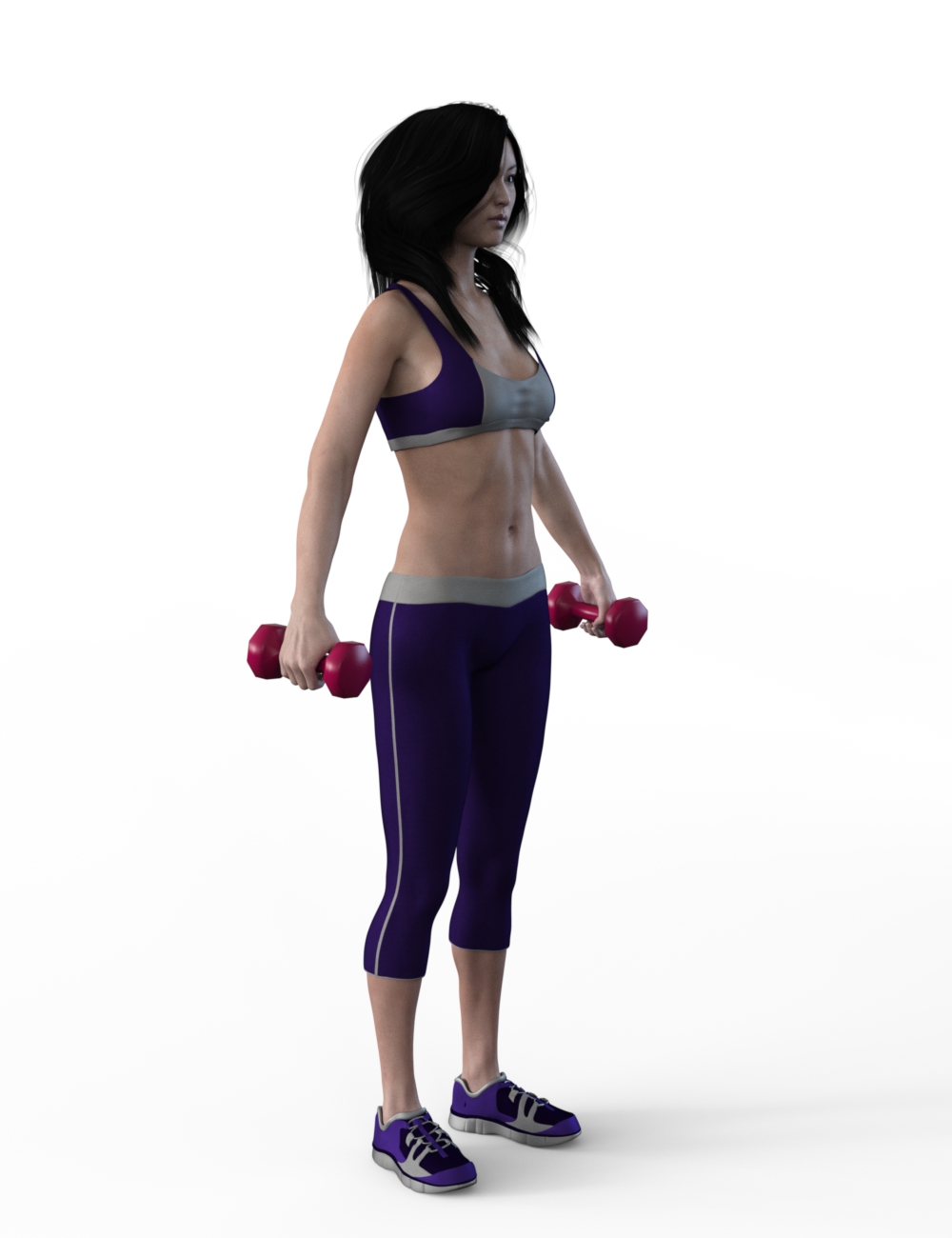 FBX- Mei Lin Cardio Gear by: Paleo, 3D Models by Daz 3D