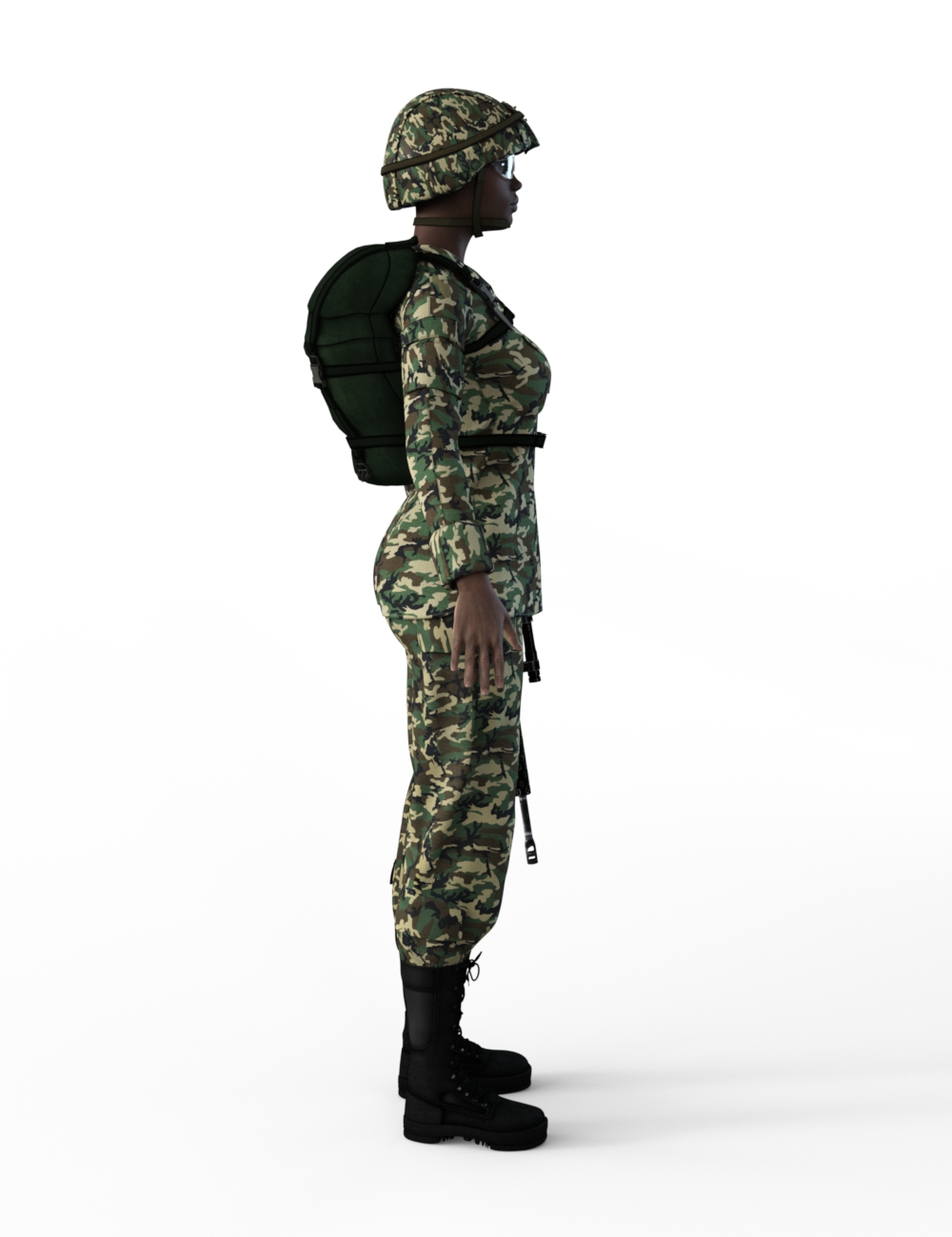 FBX- Mei Lin Army Uniform by: Paleo, 3D Models by Daz 3D