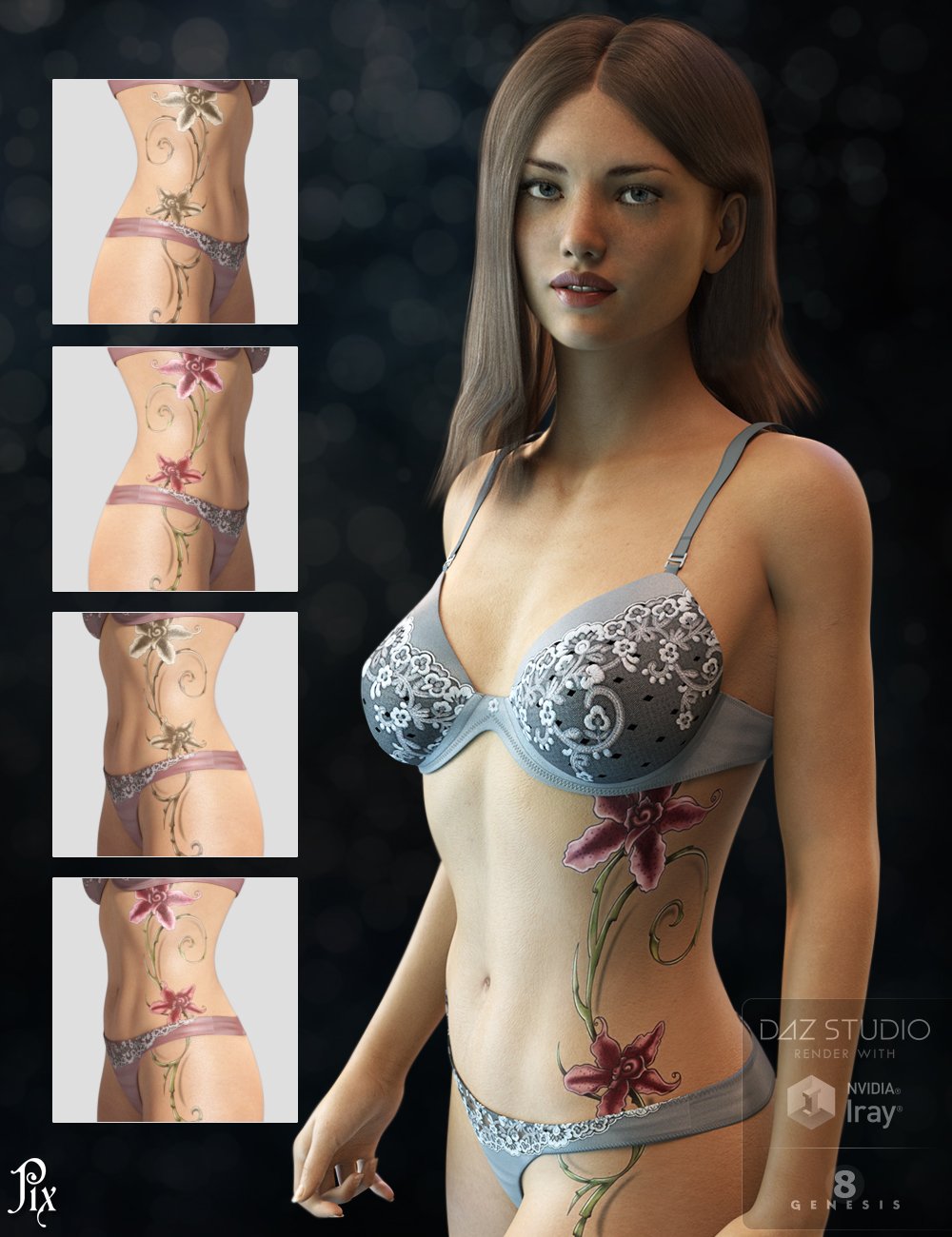 Pix Liliana for Genesis 8 Female Pix Liliana for Genesis 8 Female by: Pixeluna, 3D Models by Daz 3D