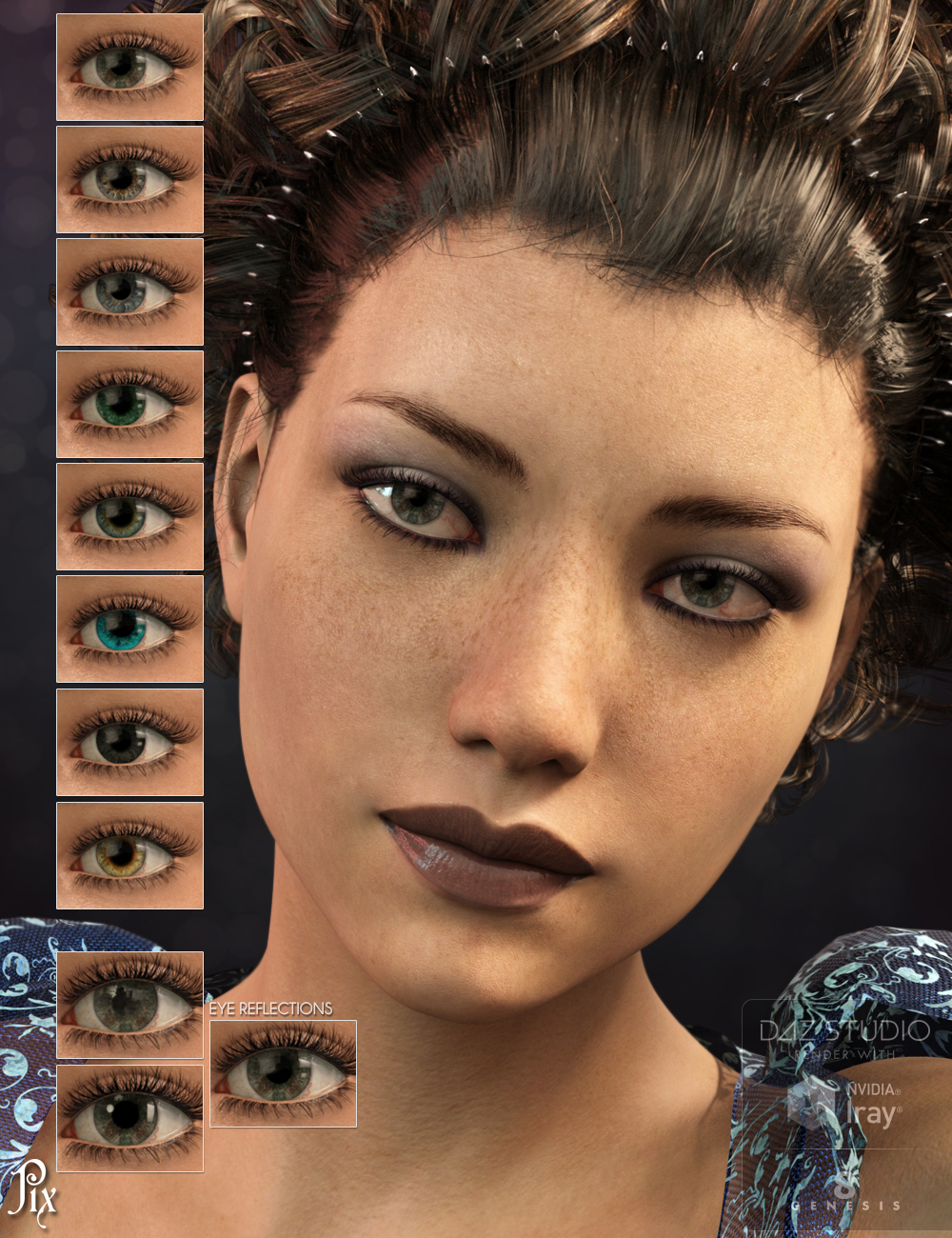 Pix Liliana for Genesis 8 Female by: Pixeluna, 3D Models by Daz 3D