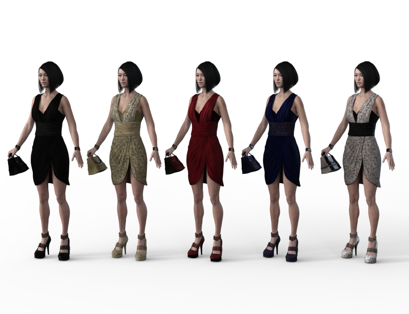 FBX- Mei Lin Fifth Avenue Outfit by: Paleo, 3D Models by Daz 3D