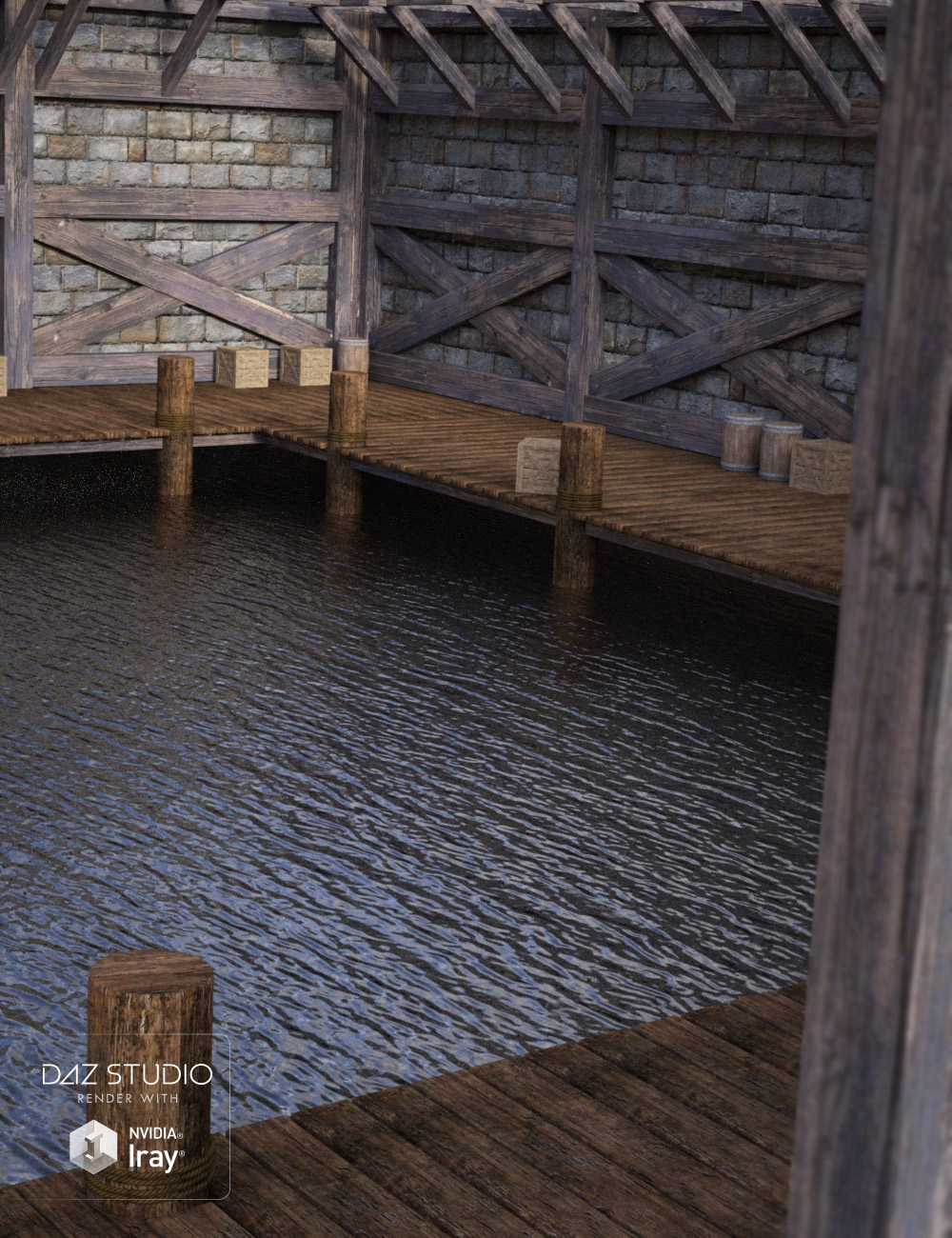 Fantasy Loading Dock by: , 3D Models by Daz 3D