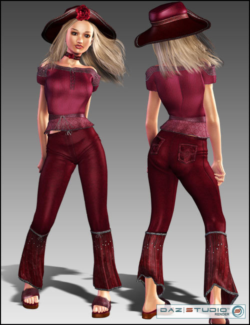 La Fille en Rose Styles La Fille en Rose Styles by: karanta, 3D Models by Daz 3D