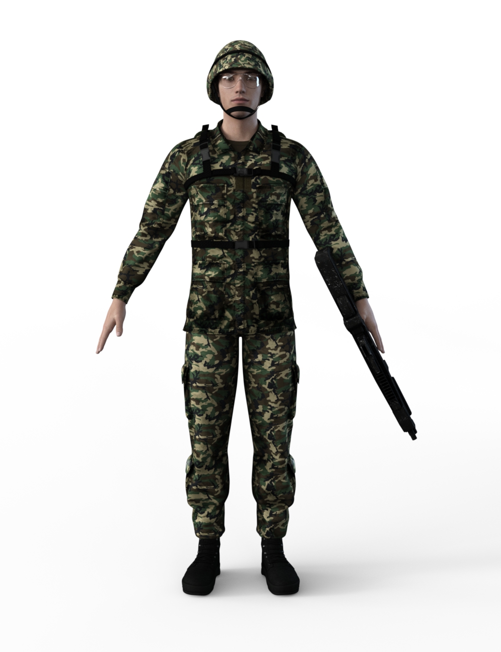 FBX- Base Male Army Uniform by: Paleo, 3D Models by Daz 3D